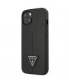 Guess GUHCP14MPSATLK iPhone 14 Plus 6,7 "black / black hardcase SaffianoTriangle Logo
