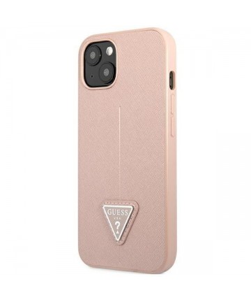 Guess GUHCP14MPSATLP iPhone 14 Plus 6,7 "pink / pink hardcase SaffianoTriangle Logo