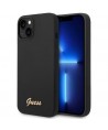Guess GUHCP14MSLSMK iPhone 14 Plus 6.7 "black / black hard case Silicone Vintage Gold Logo