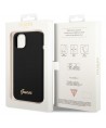 Guess GUHCP14MSLSMK iPhone 14 Plus 6.7 "black / black hard case Silicone Vintage Gold Logo