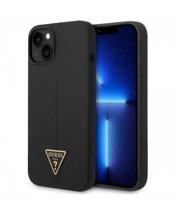 Guess GUHCP14MSLTGK iPhone 14 Plus 6.7" black/black hardcase Silicone Triangle
