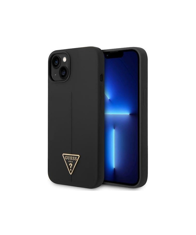 Guess GUHCP14MSLTGK iPhone 14 Plus 6.7" black/black hardcase Silicone Triangle