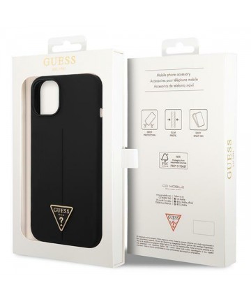 Guess GUHCP14MSLTGK iPhone 14 Plus 6.7" black/black hardcase Silicone Triangle