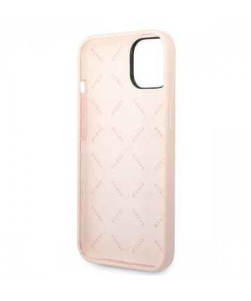 Guess GUHCP14MSLTGP iPhone 14 Plus 6.7" pink/pink hardcase Silicone Triangle