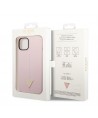 Guess GUHCP14MSLTGU iPhone 14 Plus 6.7 "purple / purple hardcase Silicone Triangle