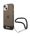 Guess GUHCP14SHGCOHK iPhone 14 6.1 "black / black hardcase Translucent Pearl Strap