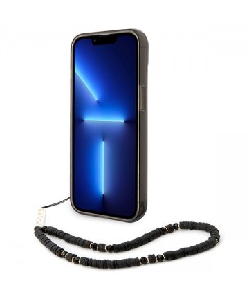 Guess GUHCP14SHGCOHK iPhone 14 6.1 "black / black hardcase Translucent Pearl Strap