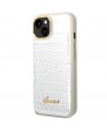 Guess GUHCP14SHGCRHS iPhone 14 6.1 "silver / silver hardcase Croco Collection