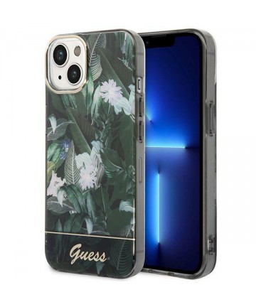 Guess Jungle Collection iPhone 14 Case - Green