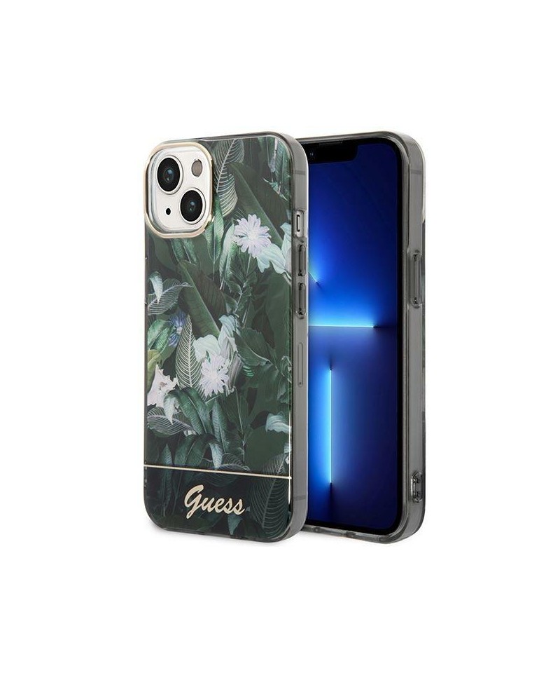 Guess Jungle Collection iPhone 14 Case - Green