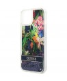 Guess GUHCP14SLFLSB iPhone 14 6.1 "blue / blue hardcase Flower Liquid Glitter
