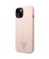 Guess GUHCP14SSLTGP iPhone 14 6.1" pink/pink hardcase Silicone Triangle