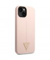 Guess GUHCP14SSLTGP iPhone 14 6.1" pink/pink hardcase Silicone Triangle