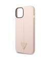 Guess GUHCP14SSLTGP iPhone 14 6.1" pink/pink hardcase Silicone Triangle
