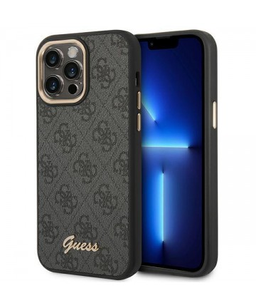 Guess GUHCP14XHG4SHK iPhone 14 Pro Max 6.7 "black / black hard case 4G Vintage Gold Logo