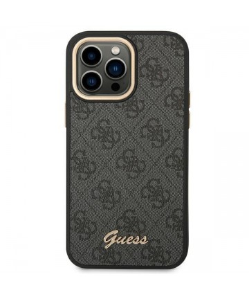 Guess GUHCP14XHG4SHK iPhone 14 Pro Max 6.7 "black / black hard case 4G Vintage Gold Logo