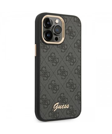 Guess GUHCP14XHG4SHK iPhone 14 Pro Max 6.7 "black / black hard case 4G Vintage Gold Logo