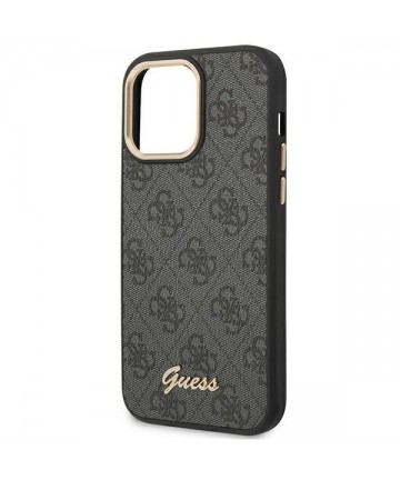 Guess GUHCP14XHG4SHK iPhone 14 Pro Max 6.7 "black / black hard case 4G Vintage Gold Logo