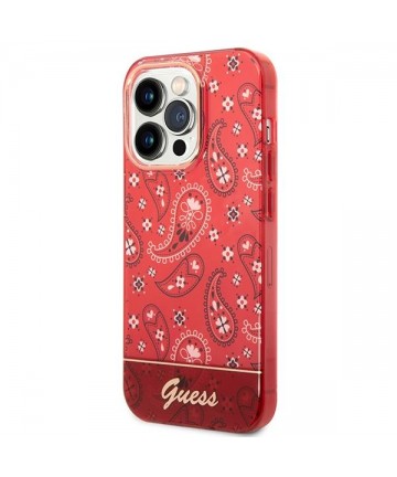Guess GUHCP14XHGBNHR iPhone 14 Pro Max 6.7" red/red hardcase Bandana Paisley