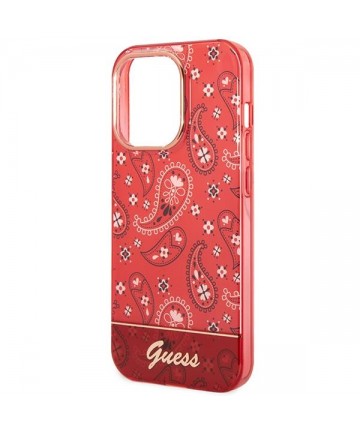 Guess GUHCP14XHGBNHR iPhone 14 Pro Max 6.7" red/red hardcase Bandana Paisley