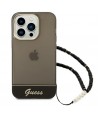 Guess GUHCP14XHGCOHK iPhone 14 Pro Max 6,7 "black / black hardcase Translucent Pearl Strap
