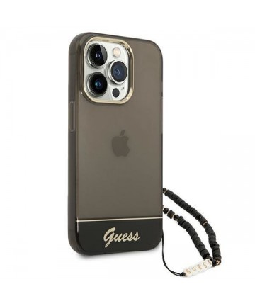 Guess GUHCP14XHGCOHK iPhone 14 Pro Max 6,7 "black / black hardcase Translucent Pearl Strap