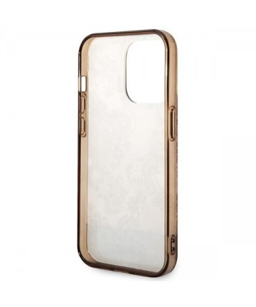 Guess GUHCP14XHGPLHC iPhone 14 Pro Max 6.7" ocher hardcase Porcelain Collection
