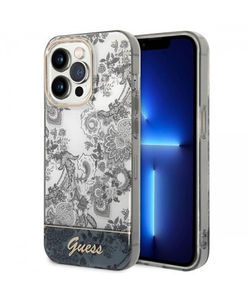 Guess GUHCP14XHGPLHG iPhone 14 Pro Max 6.7 "gray / gray hardcase Porcelain Collection