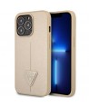 Guess GUHCP14XPSATLE iPhone 14 Pro Max 6,7 "beige / beige hardcase SaffianoTriangle Logo
