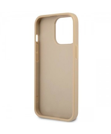 Guess GUHCP14XPSATLE iPhone 14 Pro Max 6,7 "beige / beige hardcase SaffianoTriangle Logo