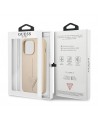 Guess GUHCP14XPSATLE iPhone 14 Pro Max 6,7 "beige / beige hardcase SaffianoTriangle Logo