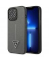 Guess GUHCP14XPSATLG iPhone 14 Pro Max 6.7 "silver / silver hardcase SaffianoTriangle Logo