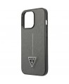 Guess GUHCP14XPSATLG iPhone 14 Pro Max 6.7 "silver / silver hardcase SaffianoTriangle Logo