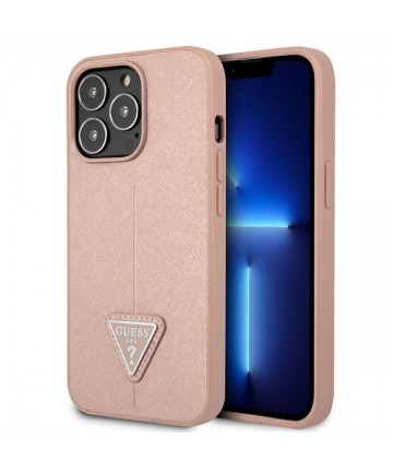 Guess GUHCP14XPSATLP iPhone 14 Pro Max 6,7 "pink / pink hardcase SaffianoTriangle Logo