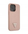 Guess GUHCP14XPSATLP iPhone 14 Pro Max 6,7 "pink / pink hardcase SaffianoTriangle Logo