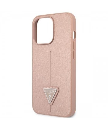 Guess GUHCP14XPSATLP iPhone 14 Pro Max 6,7 "pink / pink hardcase SaffianoTriangle Logo