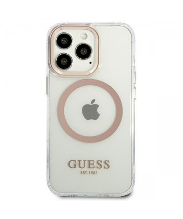 Guess GUHMP13XHTRMD iPhone 13 Pro Max 6.7 "gold / gold hard case Metal Outline Magsafe