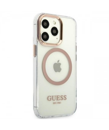 Guess GUHMP13XHTRMD iPhone 13 Pro Max 6.7 "gold / gold hard case Metal Outline Magsafe