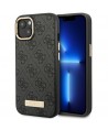 Guess GUHMP14MU4GPRK iPhone 14 Plus 6.7 "black / black hard case 4G Logo Plate MagSafe