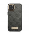 Guess GUHMP14MU4GPRK iPhone 14 Plus 6.7 "black / black hard case 4G Logo Plate MagSafe