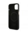 Guess GUHMP14MU4GPRK iPhone 14 Plus 6.7 "black / black hard case 4G Logo Plate MagSafe