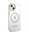 Guess GUHMP14SHTRMD iPhone 14 6.1 "gold / gold hard case Metal Outline Magsafe