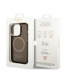 Guess GUHMP14XHTCMK iPhone 14 Pro Max 6.7" black/black hard case Gold Outline Translucent MagSafe