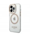 Guess GUHMP14XHTRMD iPhone 14 Pro Max 6.7 "gold / gold hard case Metal Outline Magsafe