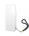 Guess GUOHCP14LH4STK iPhone 14 Pro 6.1 "black / black hardcase 4G Print Strap