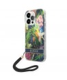 Guess GUOHCP14LHFLSB iPhone 14 Pro 6.1 "blue / blue hardcase Flower Strap