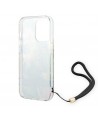 Guess GUOHCP14LHFLSB iPhone 14 Pro 6.1 "blue / blue hardcase Flower Strap