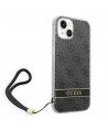 Guess GUOHCP14MH4STK iPhone 14 Plus 6.7 "black / black hardcase 4G Print Strap