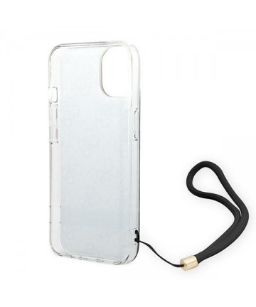 Guess GUOHCP14MH4STK iPhone 14 Plus 6.7 "black / black hardcase 4G Print Strap