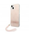 Guess GUOHCP14MH4STP iPhone 14 Plus 6.7 "pink / pink hardcase 4G Print Strap